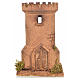 Neapolitan Nativity scene accessory, cork tower 13x13x20,5 cm s1
