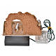 Nativity fire with flickering LED light, 10x6x6,5cm s4