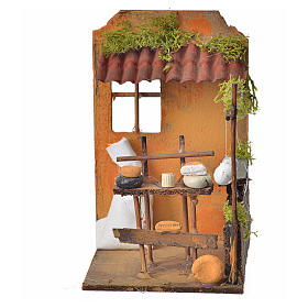 Bottega formaggiaio presepe cm 15x9,5x9,5