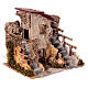 Nativity setting, country cottage with stairs 19x19x16cm s3