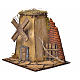 Décor crèche napolitaine moulin à vent 23x17x11cm s2