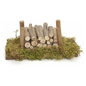 Pile de bois pour crèche en miniature