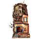 Borgo presepe napoletano stile 700 torre forno luce 65x45x37 s1