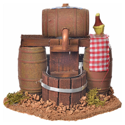 Scena della cantina presepe napoletano 11x13x10 1