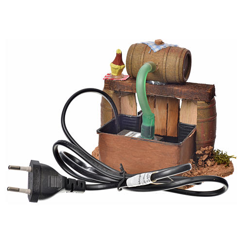 Scena della cantina presepe napoletano 11x13x10 4