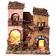 Neapolitan Nativity Village, 1700 style, oven, light 33x32x27cm s1