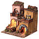 Neapolitan Nativity Village, 1700 style, oven, light 33x32x27cm s2