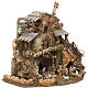 Nativity village with lights, grotto, mill 50x58x38cm s2