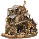 Borgo presepe con luci grotta mulino 50x58x38 s2