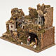 Nativity village, stable with grotto and mill 28x42x18cm s3