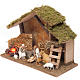 Capanna presepe con fuoco 26x36x16 cm s2