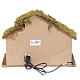 Capanna presepe con fuoco 26x36x16 cm s4