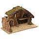 Hütte für Krippe aus Kork und Holz, 30x50x24cm s3