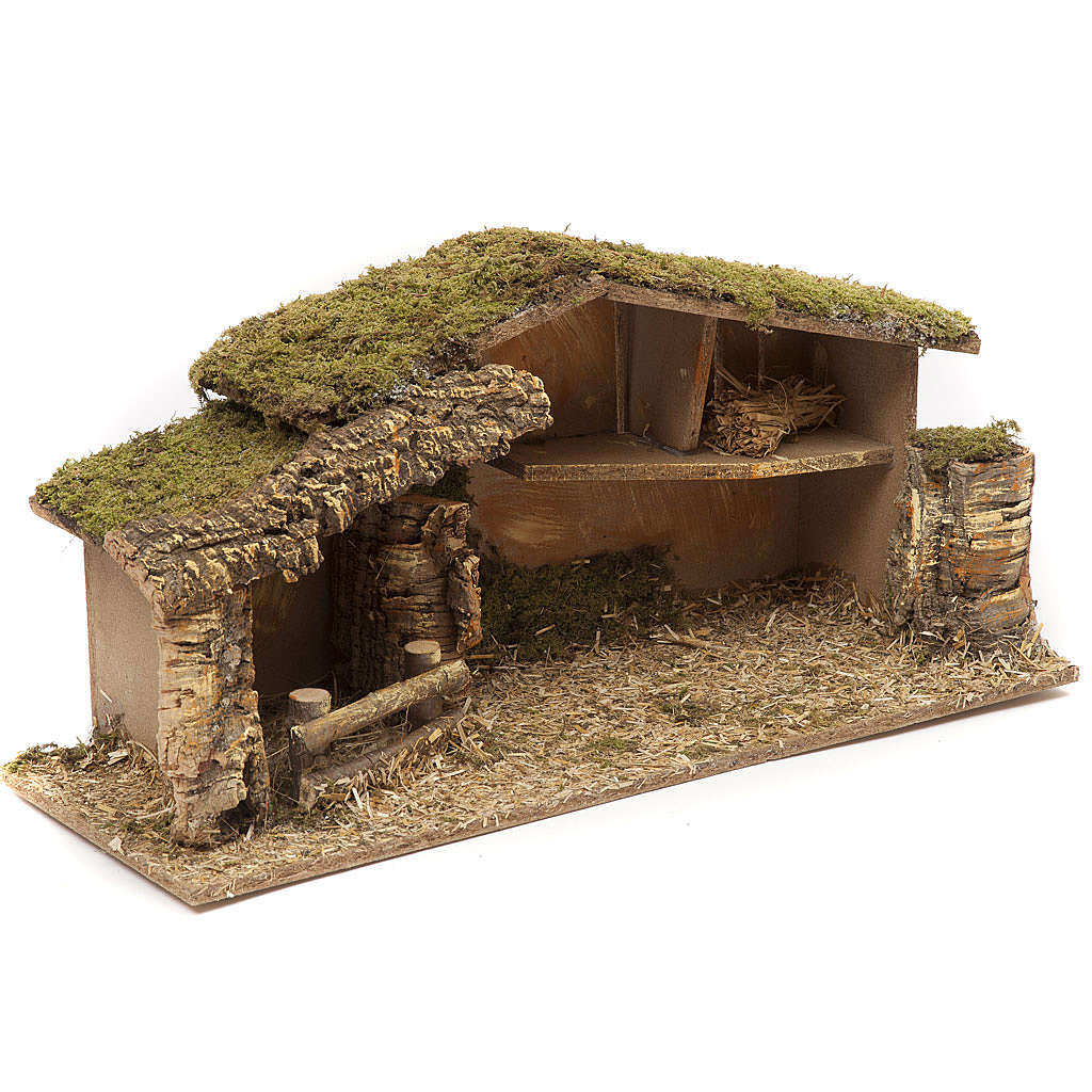 Panneau Liège Crèche Imitation Pierres Holyart - 24.5x33cm - Décoration Noël