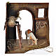 Nativity setting, workshop, manger and horse 20x14x20cm s1