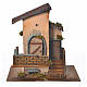 Nativity setting, farmhouse with balcony and stairs 28x15x27cm s1