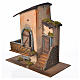 Nativity setting, farmhouse with balcony and stairs 28x15x27cm s2