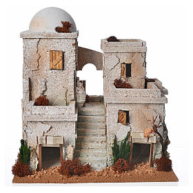 Minareto per presepe in sughero