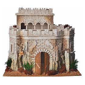 Castelo árabe em cortiça para presépio