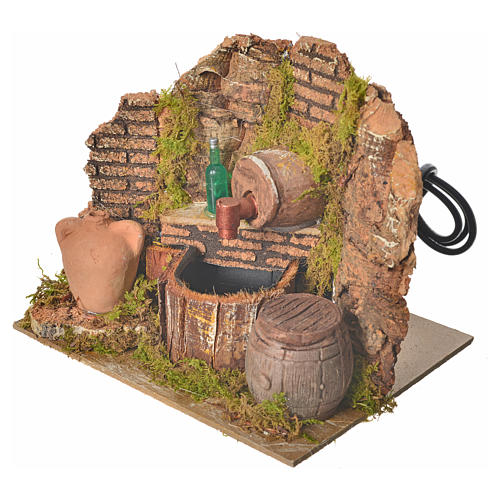 Osteria con pompa e bottiglia 15x12x12cm 2
