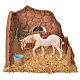 Nativity setting, horse in the stable s1
