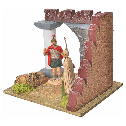 Nativity setting, Roman guards and castle wall 2