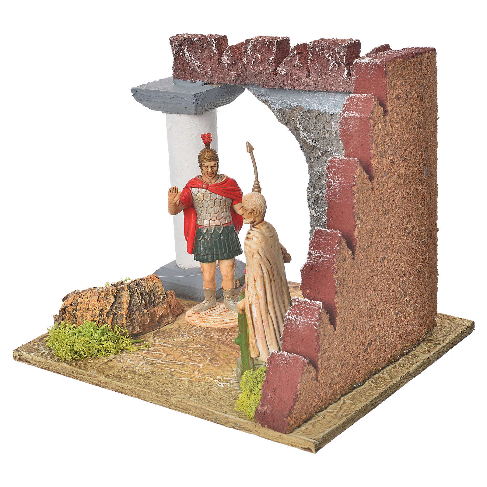 Nativity setting, Roman guards and castle wall online sales on