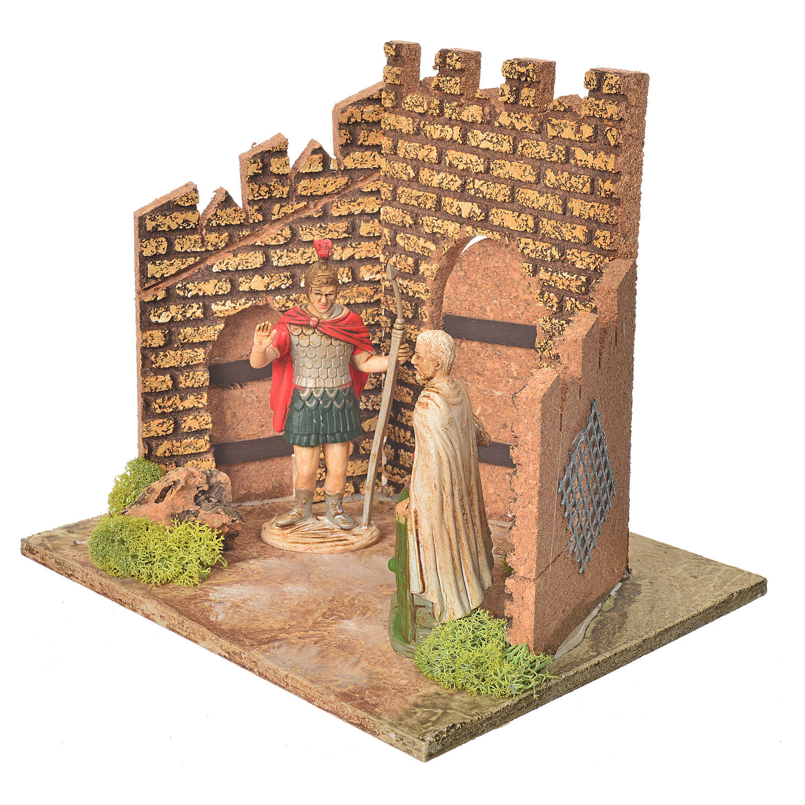 Nativity setting, Roman guards and castle doors online sales on