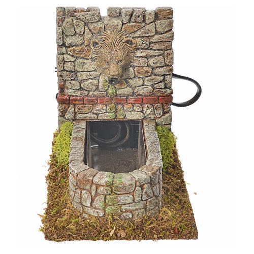 Römischer Brunnen aus Harz für Krippe 1