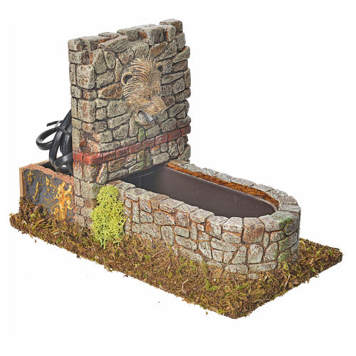 Fontaine romaine en miniature, décor crèche 3