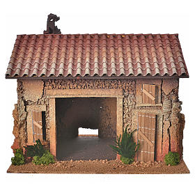 Nativity setting, empty workshop, northern style 35x25x25cm