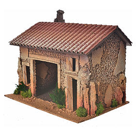 Nativity setting, empty workshop, northern style 35x25x25cm