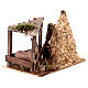 Nativity setting, fence with donkey and straw stack 11x15x10cm s2