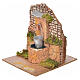 Nativity setting, fountain with bucket and pump 14x12x14cm s2