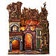 Neapolitan nativity setting, village, 1700 style with arch s1