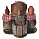 Neapolitan nativity setting, cellar with cask and water pump 9x1 s1