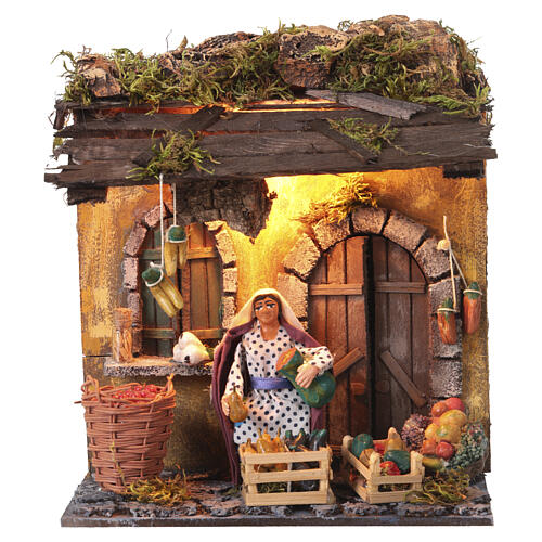 Fruttivendola 10 cm presepe movimento napoletano 1