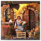 Animated Neapolitan nativity figurine, greengrocer 10cm s2