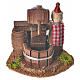Neapolitan nativity setting, cellar with cask and water pump 8x1 s1