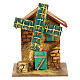 Nativity setting, wind mill made of wood and cork 12x10x6cm s1