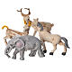 Set 4 animaux miniature pour crèche 10 cm s3