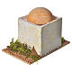 Nativity setting, Arabian house with wooden dome 8x14x9cm s2