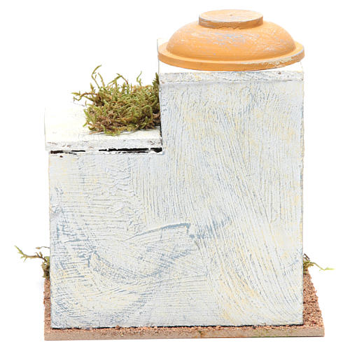 Maison arabe double coupole pour crèche 18x15x15 cm 3