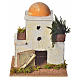 Casetta araba con cupola in legno per presepe 18x15x15 cm s1