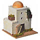 Casetta araba con cupola in legno per presepe 18x15x15 cm s2