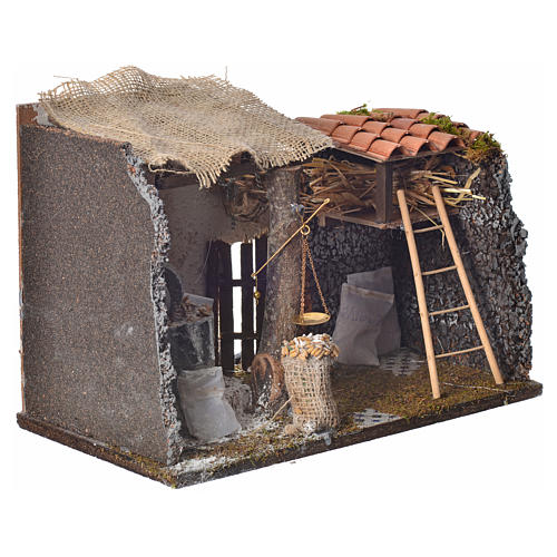 Nativity setting, grindstone with motor 33x18x23cm 2