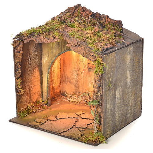 Stall für neapolitanische Krippe 34x38x30 cm 3