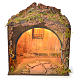 Stalla presepe napoletano 34x38x30 cm s1
