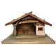 Stable for nativities in painted Valgardena wood s1