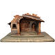 Nativity stable in painted Valgardena wood s1